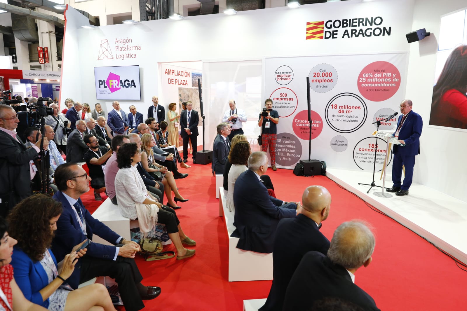 Aragón, reconocida unánimemente como referente en logística en el Salón de Barcelona Aragón, reconocida unánimemente como referente en logística en el Salón de Barcelona